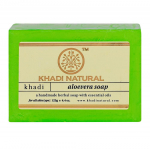 Looduslik k&auml;sitsi valmistatud seep Aloe veraga: naha niisutamiseks ja taastamiseks (125 g), Aloevera Seep K&auml;sitsi valmistatud, Khadi Natural 6.875