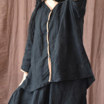 Johnature naiste vintage linased s&auml;rgid, n&ouml;&ouml;bid, &uuml;hev&auml;rvilised suvised lahtised seitsme varrukaga pluusid naiste s&auml;rgid One Size must