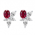925 Sterling Silver 3x 3ct Vvs Ruby S&uuml;nteetiline Moissanite Kalliskivist Pulmak&otilde;rvar&otilde;ngad Naistele Kingitus 1.5CTx2PCS