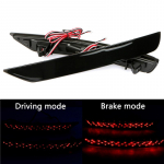 Sobib Subaru Foresterile 2008-2017 &Uuml;ks paar kvaliteetset auto tagumise p&otilde;rkeraua pidurituled must ja punane l&auml;&auml;ts LED-tagapidurituli must