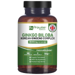 Ginkgo biloba ja Korea žen&scaron;enni tabletid 8000 mg 180 vegan tabletti toetab Prowise kognitiivset funktsiooni ja vaimset j&otilde;udlust