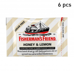 Fisherman's Friend imemistabletid, mesi ja sidrun, suhkruvaba mee ja sidruni maitsega pastillid, 25 g. x 6 /12 / 24 tk 25 g. x 6 pcs