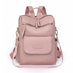 Naiste nahast seljakott, &uuml;hev&auml;rviline moetrend vabaaja, suure mahutavusega naiste reisikott kooli seljakott teismelistele t&uuml;drukutele roosa