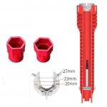 8 in 1/5 in 1 t&otilde;mbev&otilde;ti valamusegisti sanitaartehnilised t&ouml;&ouml;riistad mutriv&otilde;ti 8 &uuml;hes multifunktsionaalne ingliskeelse v&otilde;tme parandus torustiku mutriv&otilde;tme t&ouml;&ouml;riist Red 5 in 1