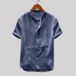 Suvine vabaaja meeste O-kaelusega l&uuml;hikeste varrukatega T-s&auml;rk Vintage puuvillased &otilde;hukesed s&auml;rgid Topid 2XL sinine