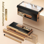 Libisemiskindel alumiiniumist coque &uuml;mbris Samsung Galaxy Z Fold 4 5g Fold4 Fold3 Fold 3 Klaasist kaitsekile S pliiatsihoidja kate for Samsung Z Fold 4