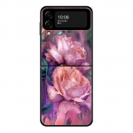 Rose Tulip Green Shoots Flowers telefoni&uuml;mbris Samsung Galaxy Z Flip 4 Z Flip3 5g kest Galaxy Z Flip k&otilde;vakaanega Couqe Samsung Z Flip4