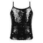 Lastele t&uuml;drukutele l&auml;ikivad litrid Camisole Tank Top dž&auml;ssi kaasaegse tantsu v&otilde;istluse jaoks, spagetid rihmadega vest 15-16 Years