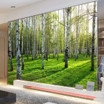 3D seinamaal Roheline kasemets Fototapeet Elutoa Magamistoa Diivani Teleri Taustatapeet 200 cm(W) x 140 cm(H)