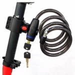 Jalgratta rattalukk Vargusevastane Mtb Maanteeratta terastraat ketilukk Mootorratta kiiver Kokkupandav Jalgratta Elektrilise Rolleri Ohutus Tabalukk must