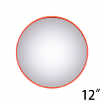 1 tk kumer peegel 12 5/8\  X 3 1/8\  17 11/16\  X 3 1/8\  parkimisohutus 12 inch
