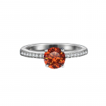 Bague Ringen nelja k&uuml;&uuml;nega naiste abielus&otilde;rmus t&otilde;elise 1-karaadise moissaniidi teemandiga, t&auml;ish&otilde;bedast 925 ehtega, naiste aastap&auml;eva kingitus 1ct adjustable must