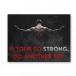 Must plakat Treening Seinakunstiprindid Motiveeriv plakat L&otilde;uendimaaling Inspireeriv kulturistiplakat Kodu j&otilde;usaali kaunistus 21x30 No Frame