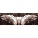 Must-valged inglitiivad Abstraktsed suures suuruses l&otilde;uendimaalingud tiivad plakatid ja tr&uuml;kised seinapildid elutoa sisekujunduseks 20*40cm