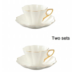 Tere, 1/2 komplekti keraamiline elegantne Flower Bone China kohvitass alustassiga valgest portselanist Phnom Penhi kontori teetass Kodukohvik Espressotass valge