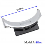 Keskpaneeli Must K&auml;etugi Kindalaeka L&uuml;liti Kate Panipaiga Nupp Mercedes Benz W205 C200 C250 C300 GLC W253 GLC200 jaoks Silver-200mm