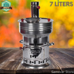 7 LT Roostevabast terasest samovar T&uuml;rgi teekomplekt multikeetja puidust matkakeetja samovar kivis&ouml;e tee soojendaja terasest k&ouml;&ouml;gitarvikud