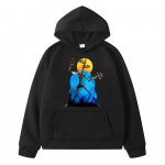 Lilla peaga Laste Pusad Vabaaja kampsunid Siren Head anime hoodie S&uuml;gisfliisist pullover y2k sudadera poiste t&uuml;drukute riided Laste riided kapuuts 130 must