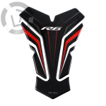 Mootorratta kleebis Yamaha YZF-R6 R6 2002- 3D vaigupaagi padi A black