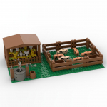 228 tk Loomingulised Ideed Linn Kanafarmi aedik MOC Action Minifiguurid Plokk Tellis Mudel Ehituskomplektid Haridusm&auml;nguasjad