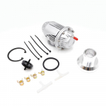 BLOW OFF VALVE BOV SQV 4 IV SSQV 4 IV Uusim MUDEL (H&otilde;bedane/must) Blow dump Blow off adapter SQV4 ilma logota h&otilde;be