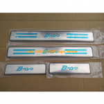4pcs Car Door Sill Protector Sticker stainless steel For Fiat h&otilde;be