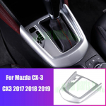 For Mazda CX-3 CX3 2017 2018  Chrome accessories Car Gear Shift Panel Frame Trim Cover Interior Decoration Car h&otilde;be