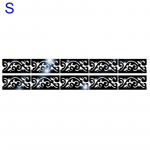 Kick Line Seinakleebised Akr&uuml;&uuml;lliim Veekindel ruumikaunistus 10tk Black S