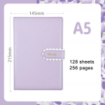 (Tasuta logo graveerimine) A5 t&uuml;druku &uuml;hev&auml;rviline m&auml;rkmik, t&ouml;&ouml;m&auml;rkmik, &auml;rikohtumiste protokollid, &otilde;pilasp&auml;evik, v&auml;ljav&otilde;te, reisip&auml;evik, ainem&auml;rkmik A5 lilla