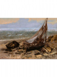 Realism Kuulus kunstnik Gustave Courbet River Rocks Metsamaastik Plakat L&otilde;uendimaal Seinakunst elutoa sisekujunduseks 21x30cm No Frame