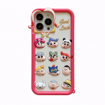Multifilm Crayon Xiaoxin Telefoni&uuml;mbris &Uuml;hilduv iPhone 14 13 12 Pro Max 11 jaoks Stereoskoopiline Silikoonist Kaitse&uuml;mbris iPhone 11 valge