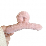 Talvine pl&uuml;&uuml;sist k&uuml;&uuml;nis Kunstkarvased korea stiilis risthambad, seljapea hai klamber, &uuml;hev&auml;rvilised juuksekarvad peakatted, juukseaksessuaarid khaki