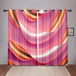 90% varjutav paks render Abstraktne kunst Laineline pimendav aknakardin Magamistoa Elutoa Vannitoa K&ouml;&ouml;k Ukse esiku kodukonks W50 X H130(CM)X2&Hook