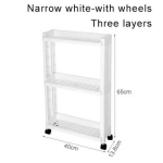 K&ouml;&ouml;gihoidik kaupadele K&uuml;lmkapi k&otilde;rvale 2/3/4 kihti Eemaldatav ratastega Vannitoa korraldaja Riiul Vahehoidik Uus W-2L-no-wheels white