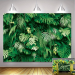 Suvised troopilised palmilehed Taust Havai teema Džunglisafari taimed Foto Taust Peokaunistus B&auml;nner Vin&uuml;&uuml;l W100*L75cm