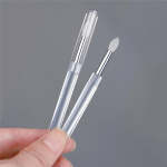 K&uuml;&uuml;nemaal Silikoonpintsel Korduvkasutatav Universaalne Peegelpuder Pigment Pealekandmine Manik&uuml;&uuml;ri T&ouml;&ouml;riist Lihtne Kasutada L&auml;bipaistev Aplikaatorpulk 2pcs
