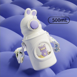 Armsad multifilmi K&uuml;&uuml;liku kaasaskantavad &otilde;lgtermose tassid lastele veepudelite roostevabast terasest pudelid valge