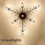 Moodne kristallist lae l&uuml;hter sisevalgustid l&uuml;htrid elutuppa magamistuppa k&ouml;&ouml;gi LED-valgustid 6 headlights - warm light