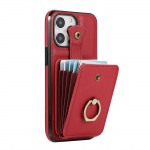 Crossbody Lanyard Wallet Multi Card Slot Flip nahast &uuml;mbris iPhone 15 14Plus 13 12 11 Pro Max XSMax jaoks Samsung S23 S22 S21Ultra Plus S21FE A14 A54 jaoks iPhone 6/6S punane