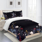 Wedding Water Rose seeria Red Gold King Queen kaheinimesevoodi t&auml;is voodipesu komplektid &Uuml;he kaheinimesevoodi tekikott ja 2 tk padjakate 135x200 cm