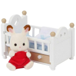Sylvanian Family Doll 5017 Chocolate Rabbit Baby & Bed, 1 tk, populaarsed m&auml;nguasjad Korea lastele white