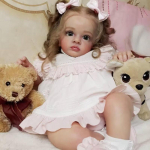 Alive Simulation Baby Rebirth Doll Tutti Armsad k&auml;sitsi valmistatud implanteeritud juuksed Reborn Girl nukud lastele lastele kaasas m&auml;nguasja pulmakingitus 60CM