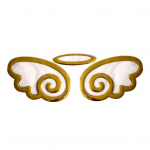 Autode kujundamine Armas 3D Angel Wings kleebis S&otilde;iduki kere logo kleebis kuldne