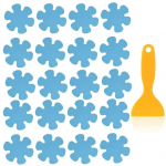 20 tk Vannitoa k&ouml;&ouml;gi libisemiskindlad vannikleebised V&auml;rvilised lillelised l&auml;bipaistvad kleebised turvalisuse jaoks Vannitoavannide jaoks Veekindlad PEVA liimkleebised