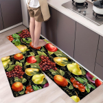 1 tk V&auml;rske puuvilja mustriga k&ouml;&ouml;gimatt Pehme paksendatud k&ouml;&ouml;gip&otilde;randamatt Veekindel libisemiskindel &otilde;likindel p&otilde;randamatt, jooksjavaip 40*60cm