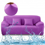 Veekindlad diivanikatted elastsed &uuml;hev&auml;rvilised L-kujulised nurgatugitooli diivanikatted elutoa kaitsmiseks 1-Seat 90-140cm lilla