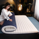 Kvaliteetne &otilde;pilaste paksu voodikaitse padi pehme tatami matid lateksmadrats 6 cm mugav pehme k&auml;sn kattemadrats 90x200cm