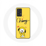 &Uuml;mbris Samsung Galaxy A32 5G BTS Bangtan Boys BT21 Chimmy Jimin kollase taustaga