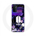 &Uuml;mbris Oppo A74 5G Bangtan Sonyeondan BTS logoga pommivalgustike jaoks