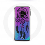 &Uuml;mbris Samsung galaxy S9 plus Dream Catcheri must sinise ja lilla taustaga